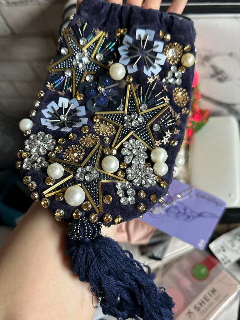 Stunning embroidery handbag, Ophalen of Verzenden, Zo goed als nieuw