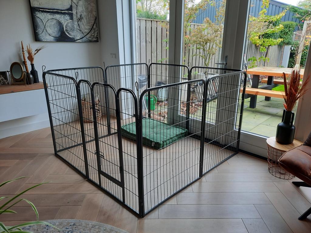 Puppyren/ hondenbench XL 154x154x100cm (bxdxh), Dieren en Toebehoren, Ophalen, Zo goed als nieuw