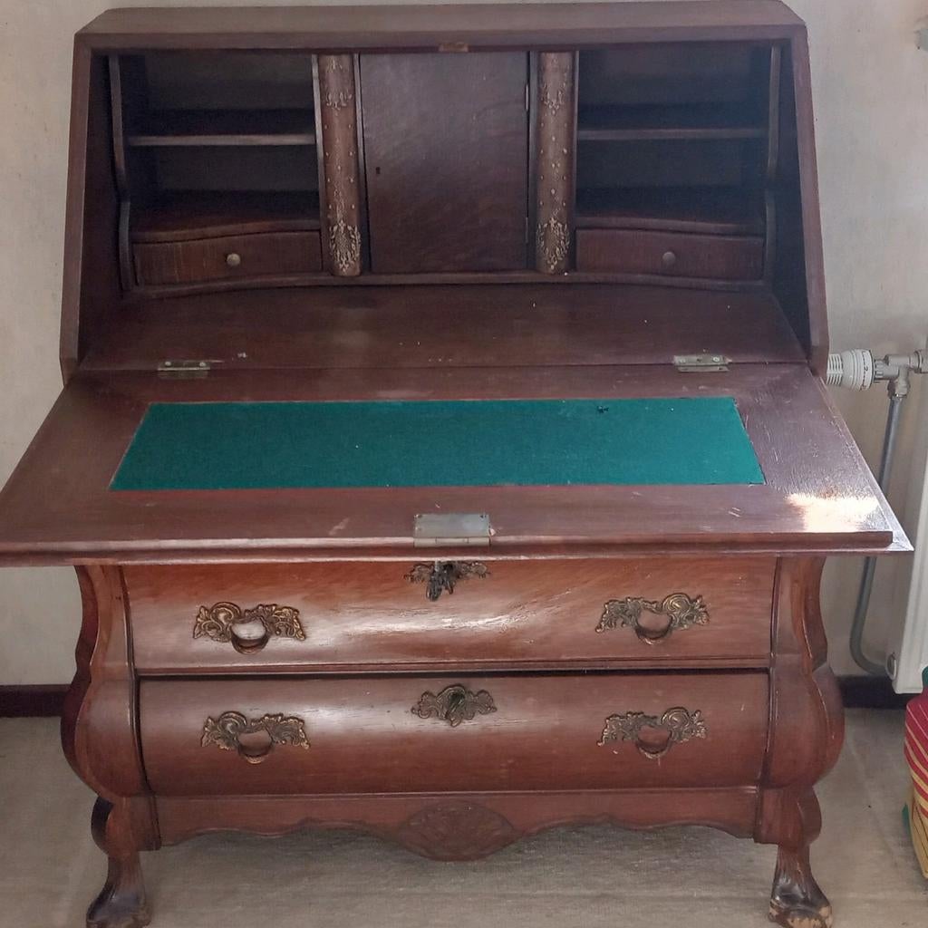 Prachtig antiek dressoir compleet met sleutels, Huis en Inrichting, Kasten | Dressoirs, Ophalen, Gebruikt, 25 tot 50 cm