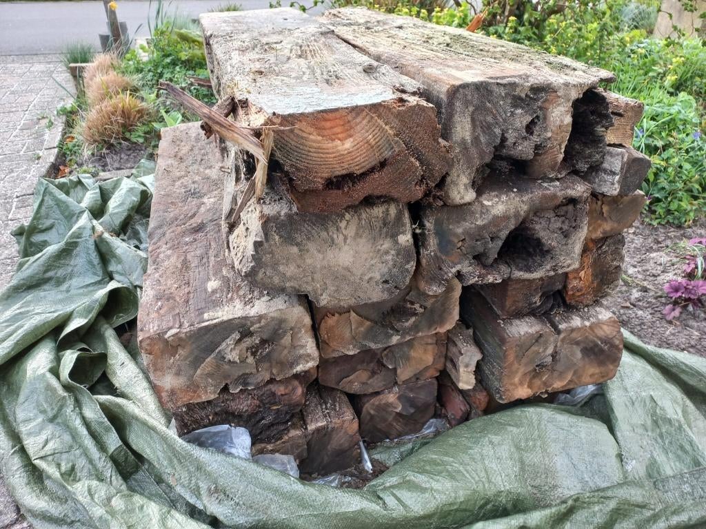 gratis houten spoorbielzen gebruikt, Ophalen, Gebruikt, 25 cm of meer, Biels