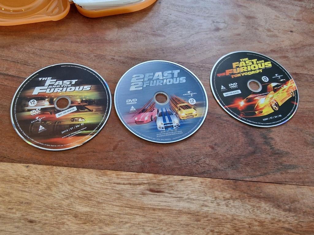 The Fast and the Furious DVD Collectie (3 films), Gebruikt, Boxset, Actiethriller, Ophalen of Verzenden