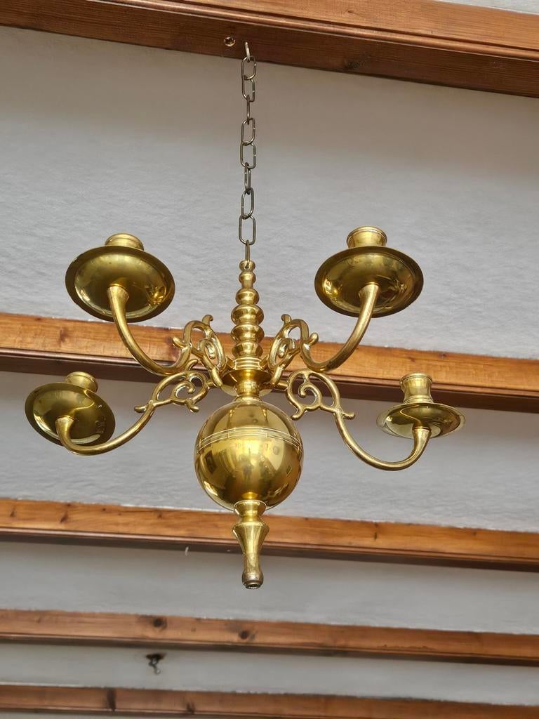 Koperen kaarsen kandelaar hanger, Ophalen