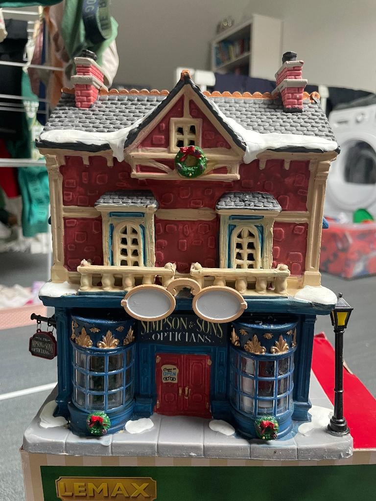 Lemax Simpson & Sons Opticians, Diversen, Kerst, Zo goed als nieuw, Ophalen of Verzenden