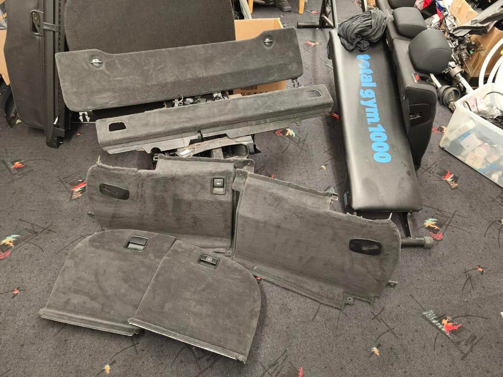 E61 Delen kofferbak bekleding rollo tapijt stof kofferruim, Ophalen, B, W, BMW