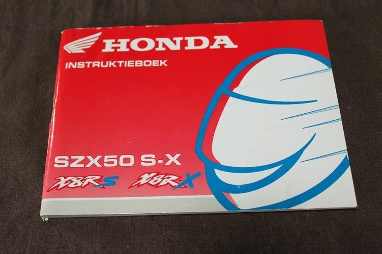 Honda SZX50 S-X XBR1998 scooter instructie boekje SZX 50, Ophalen of Verzenden, Gebruikt