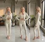 LuluLemon Yoga Set Beige/Goud maat 6, Kleding | Dames, Sportkleding, Beige, Ophalen of Verzenden, Zo goed als nieuw, LuluLemon