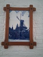 Tegelplateau Molen De Windhond Woerden 40x54 incl. lijst, Antiek en Kunst, Ophalen