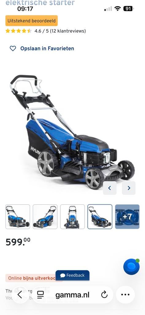 NIEUW IN DOOS Grasmaaier op benzine, Tuin en Terras, Grasmaaiers, Ophalen of Verzenden, Nieuw, 50 cm of meer, Benzine-grasmaaier