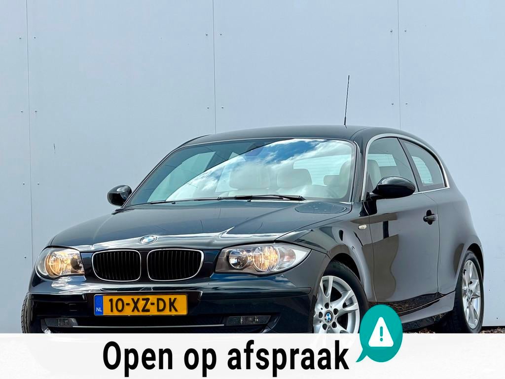 BMW 1-serie 118i Business Line | 2007 | Leder |, Auto's, 1-Serie, Achterwielaandrijving, Met garantie (alle), 4 stoelen