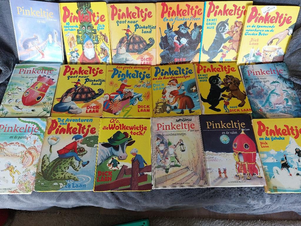 Grote set Pinkeltje boeken, Ophalen of Verzenden, Gelezen, Dick Laan, Sprookjes