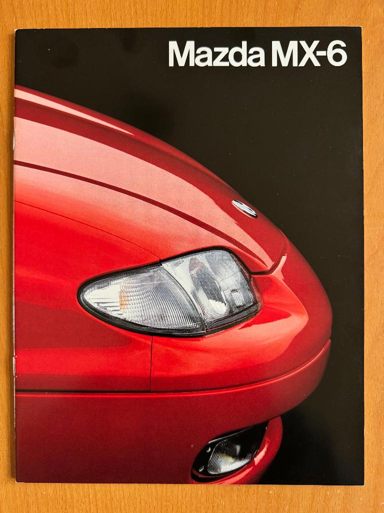 Mazda MX-6 folder, Boeken, Auto's | Folders en Tijdschriften, Zo goed als nieuw, Mazda, Ophalen of Verzenden