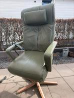Prominent luxe  sta op stoel relax fauteuil met verwarming, Ophalen of Verzenden, Zo goed als nieuw, Leer, Gratis bezorging regio Utrecht met garantie
