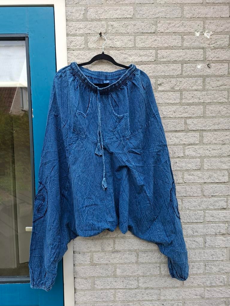 Hele keuke DENIM HAREMBROEK, NIEUW, mt 38-46, Kleding | Dames, Broeken en Pantalons, Blauw, Maat 46/48 (XL) of groter, Nieuw, Ophalen of Verzenden