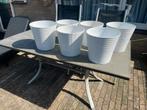 Bloempotten voor buiten of binnen 6 x, Rond, Zo goed als nieuw, Minder dan 40 cm, Balkon