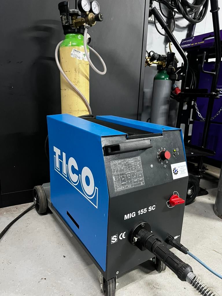 Tico MIG CO2 Lasapparaat 155A 230V, Doe-het-zelf en Verbouw, Gereedschap | Lasapparaten, Ophalen, ., Zo goed als nieuw, Tico