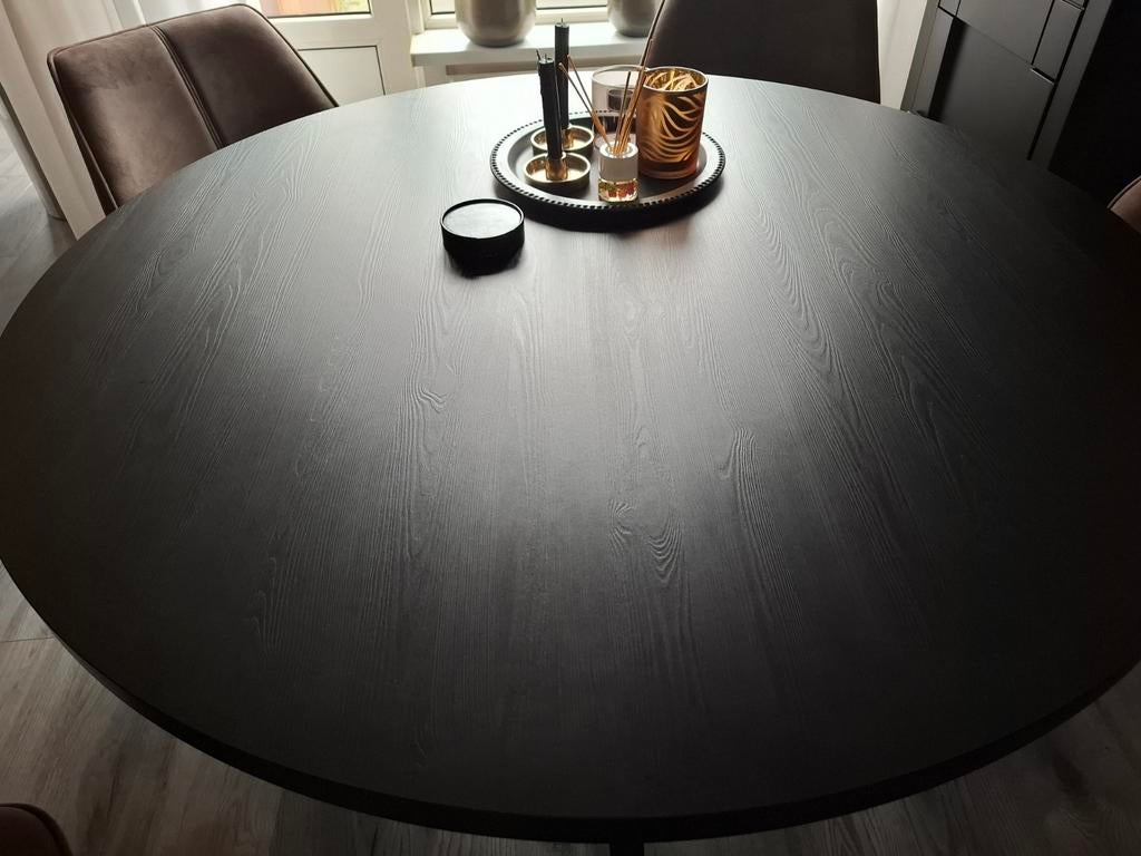 Ronde eettafel Pronto Wonen 140 cm doorsnee, Huis en Inrichting, Tafels | Eettafels, Modern, Industrieel, Rond, Ophalen of Verzenden