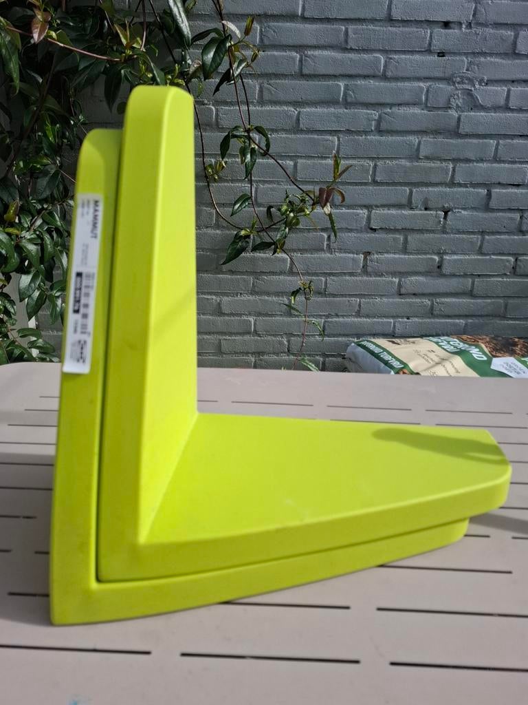 Grote IKEA MAMMUT boekensteunen (2 stuks) - limegroen, Ophalen, Gebruikt