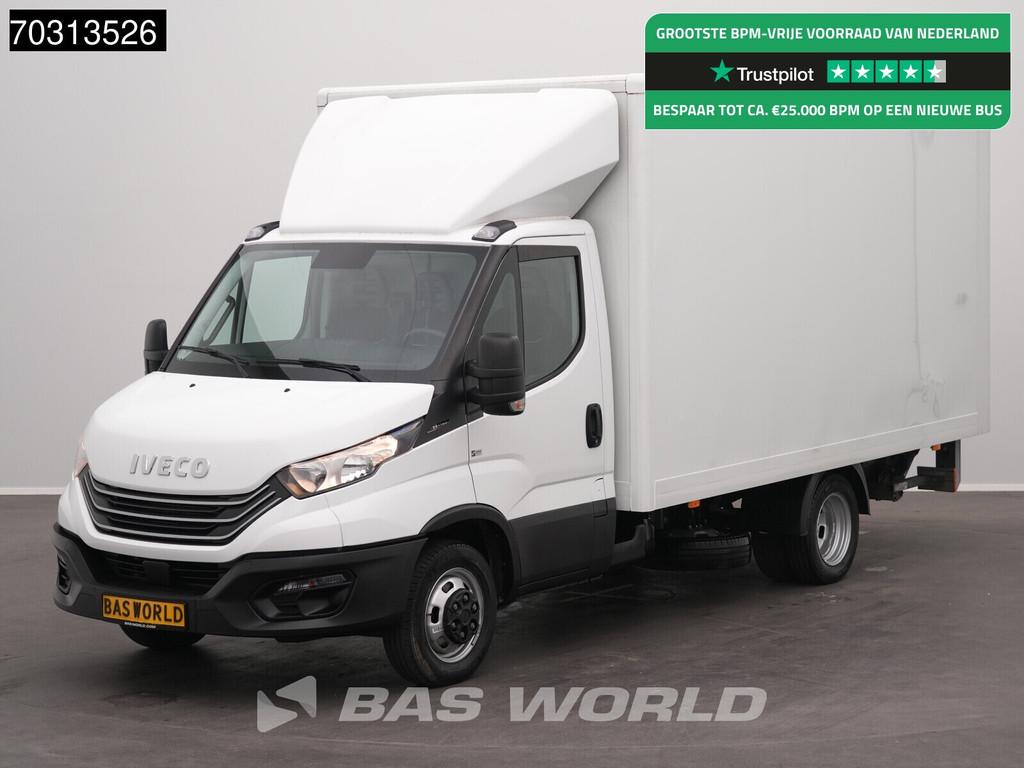Iveco Daily 35C14 Laadklep Zijdeur Dubbellucht Bakwagen Airc, Auto's, Gebruikt, Euro 6, Iveco, Wit