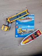 Lego City 4643 vrachtauto met oplegger en speedboot, Ophalen of Verzenden, Gebruikt, Complete set, Lego