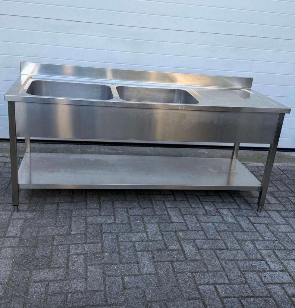 Horeca rvs spoeltafel wastafel aanrecht keukenblok spoelbak, Huis en Inrichting, Keuken | Keukenelementen, Ophalen of Verzenden