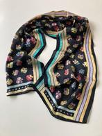 100 % Zijde SJAAL met Poezen / Katten Print 100% Silk, Ophalen of Verzenden, Gedragen, Maat 38/40 (M), Sjaal