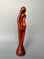 Art Deco ? Houten gestileerd sculptuur maria Madonna, Verzenden