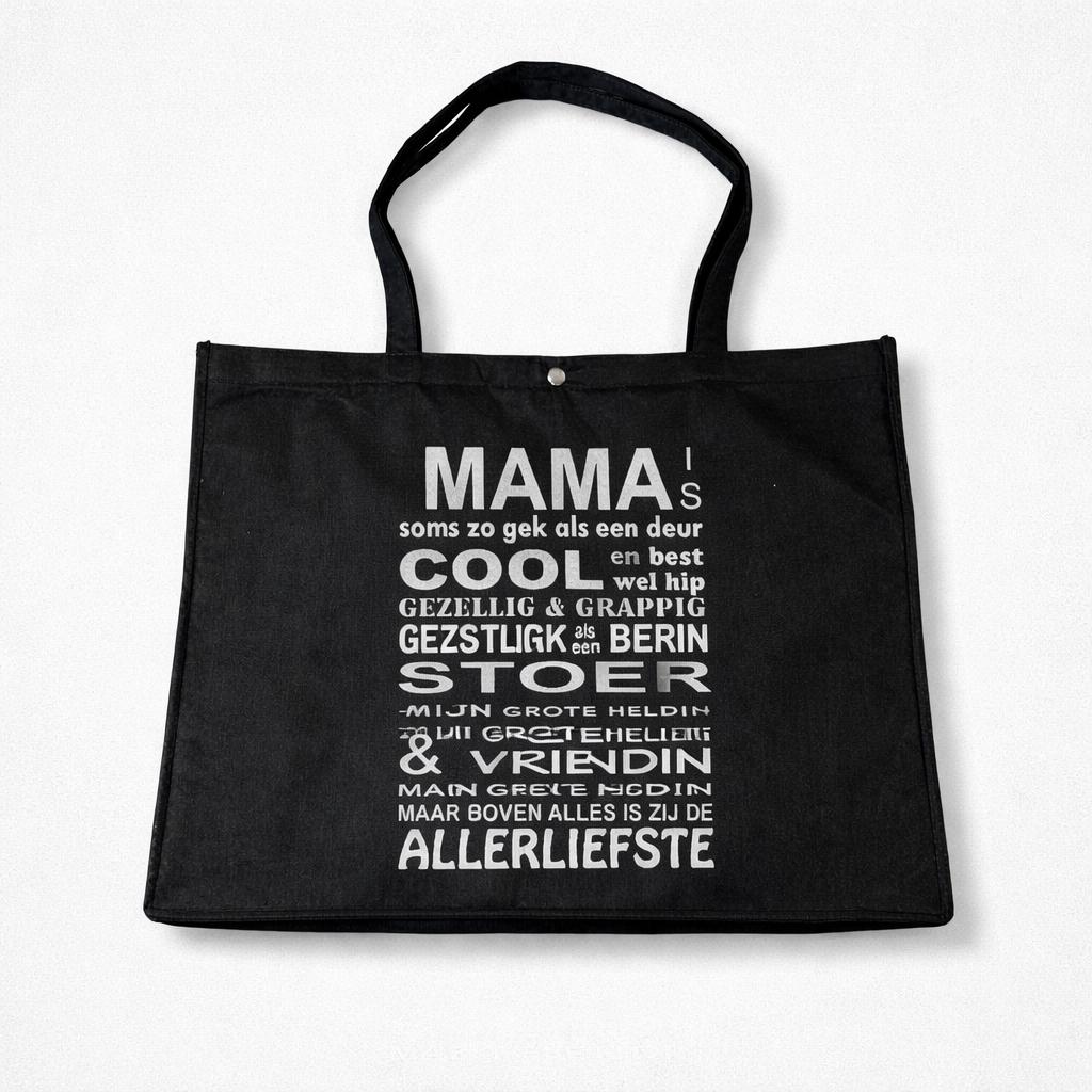 Leuke vilten tas voor Moederdag - Mama's Allerliefste, Ophalen of Verzenden, Nieuw, Zwart, Shopper