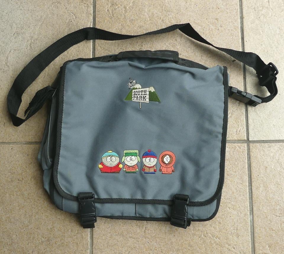 South Park tas grijs schoudertas postman bag, Ophalen of Verzenden, Gebruikt, Grijs, Overige merken