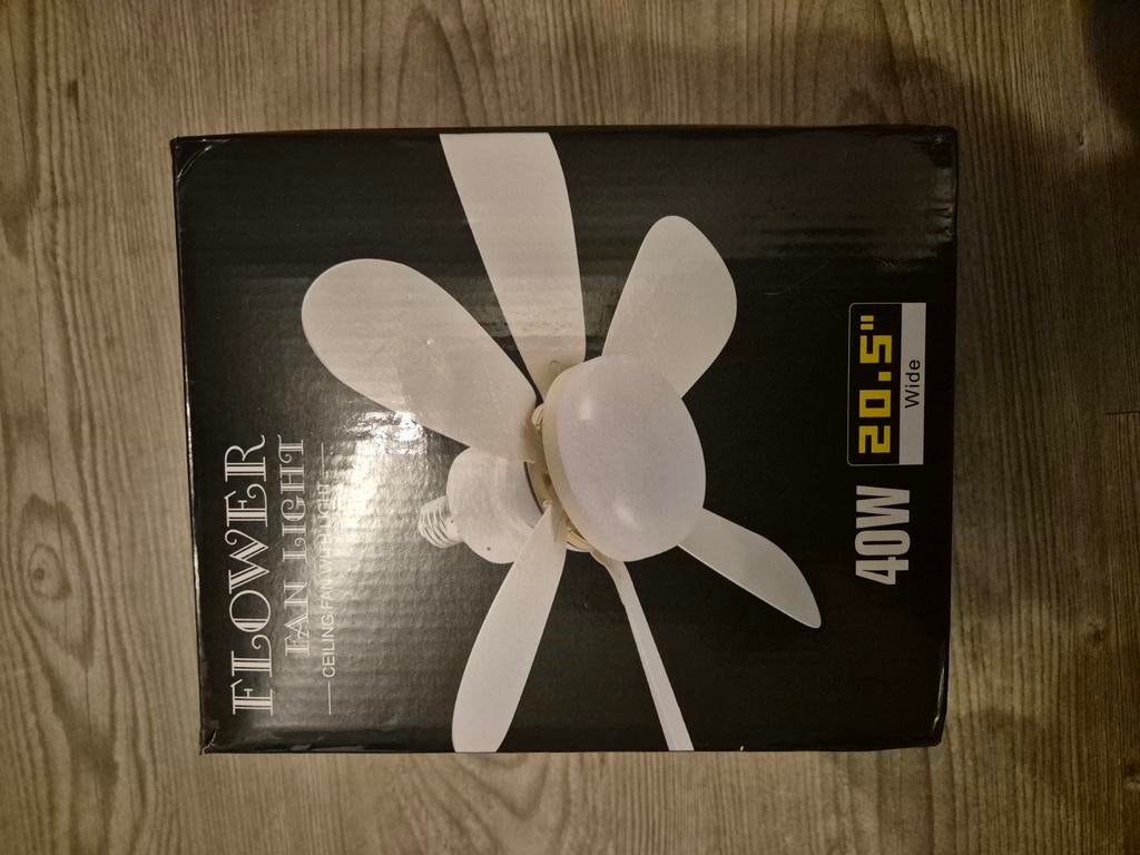 Lamp en ventilator in 1, Ophalen of Verzenden, Nieuw, Plafondventilator