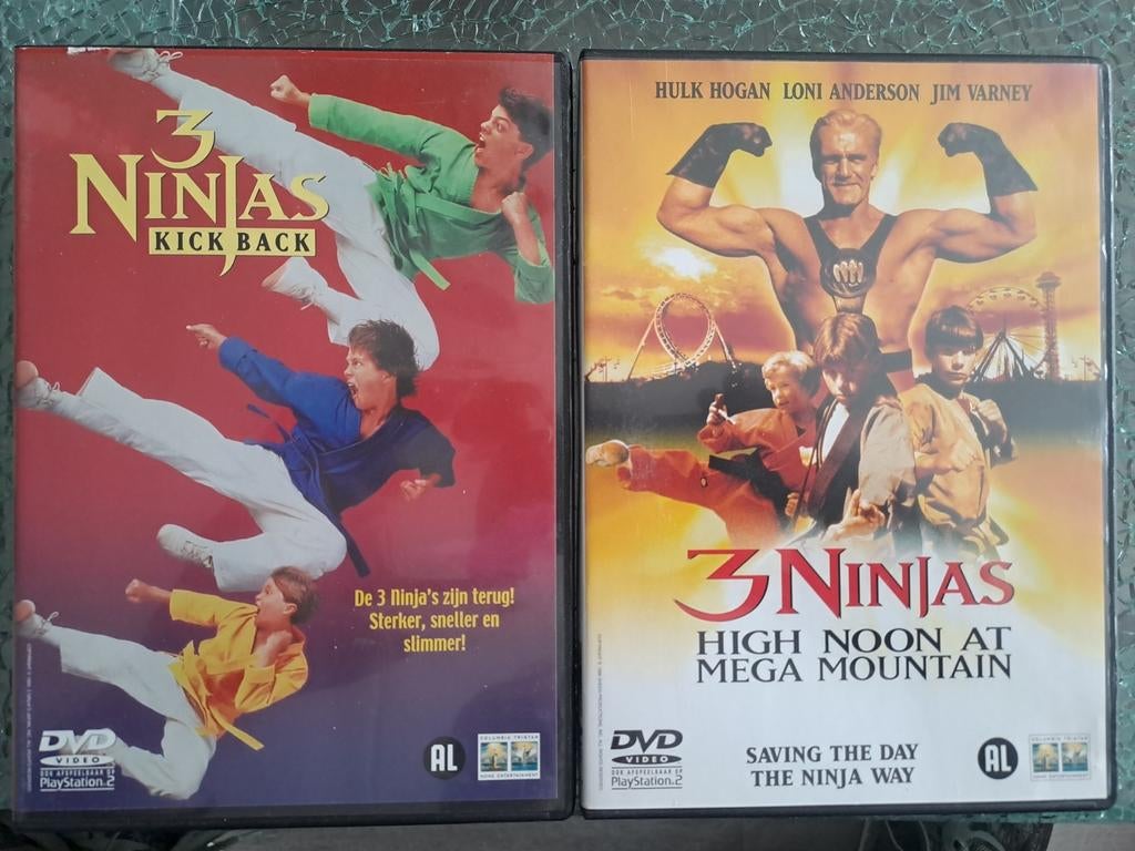 3 ninja's- 2x (dvd), Cd's en Dvd's, Alle leeftijden, Ophalen of Verzenden, Zo goed als nieuw