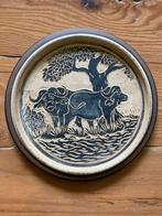 Wandbord Kenia waterbuffels, Ophalen of Verzenden, Gebruikt