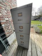 Oude Lips Archiefkast Grijs/Beige Staal, Ophalen, Gebruikt, 100 tot 150 cm, 50 tot 100 cm