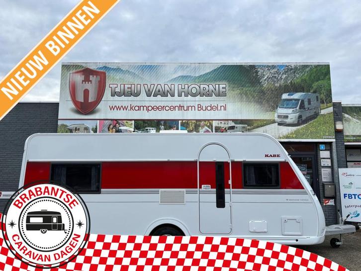 Kabe Smaragd 540 GLE B2 Enkele bedden, Caravans en Kamperen, Caravans, Bedrijf, tot en met 2, Rondzit, Kabe, 2 aparte bedden, Lengtebed