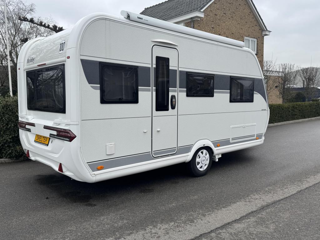 Hobby Ontour 460 DL Mover,luifel,enkel bed,220 cm breed, Dwarsbed, Standaardzit, Hobby, Bedrijf