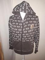 Björn Borg hoodie met rits en tennisprint maat M bruin, Maat 38/40 (M), Bruin, Ophalen of Verzenden, Zo goed als nieuw