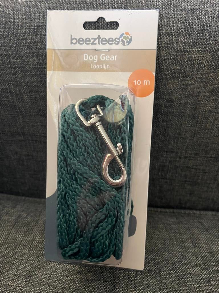 Zoeklijn-Hondenriem-nyllon groen 10 mtr, Dieren en Toebehoren, Hondenriemen, Ophalen of Verzenden, Nieuw