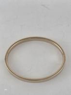 Gouden slavenarmband, vlak                               G16, Sieraden, Tassen en Uiterlijk, Armbanden, Gebruikt, ., Ophalen of Verzenden