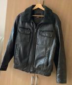 Jas mt.  L.   Heren.   Leer, Verzenden, Zo goed als nieuw, Maat 52/54 (L), Bruin