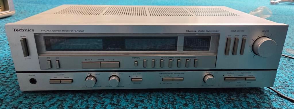 Technics SA-222 FM/AM Stereo Receiver - Vintage Audio, Audio, Tv en Foto, Versterkers en Receivers, Gebruikt, Ophalen, Overige merken