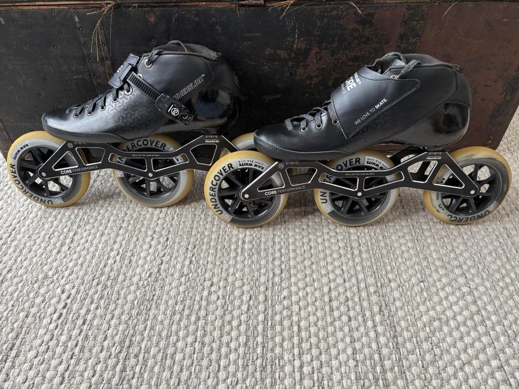 Powerslide Core Performance zwart mt44 zgan, Sport en Fitness, Dames, Overige typen, Ophalen of Verzenden, Zo goed als nieuw