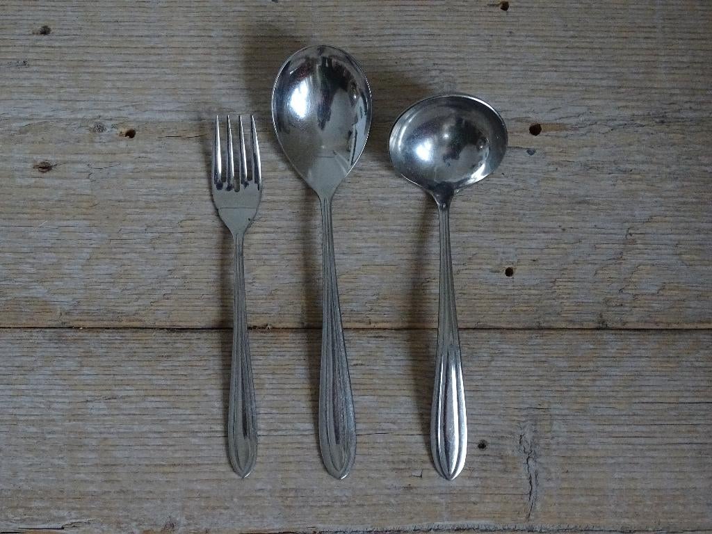 Bestek, Keltum P3, Puntfilet, Chroom, gaaf, Ophalen of Verzenden