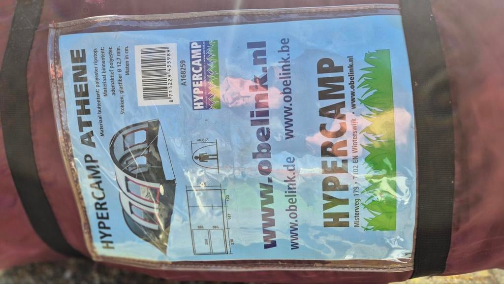 Hypercamp Athene 4-persoons tent, Ophalen of Verzenden, Gebruikt, Tot en met 4