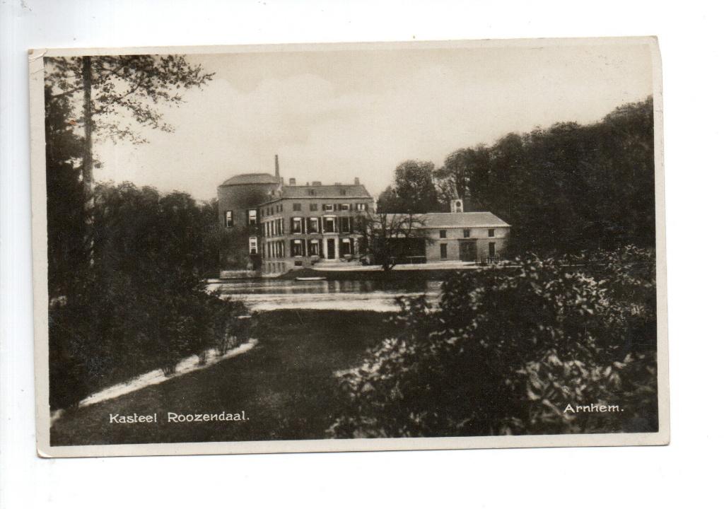 Kasteel Roozendaal Arnhem, 1929., Ophalen of Verzenden, 1920 tot 1940, Gelopen, Gelderland