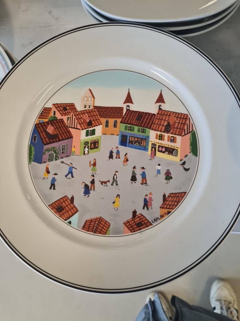 Villeroy & Boch Naif dinerborden Gérard Laplau, Ophalen of Verzenden