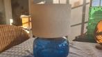 Ikea lamp van de jaren 1970/1980 Kleur Blauw glas met kap No, Minder dan 50 cm, Ophalen, 70 Jaren, Glas
