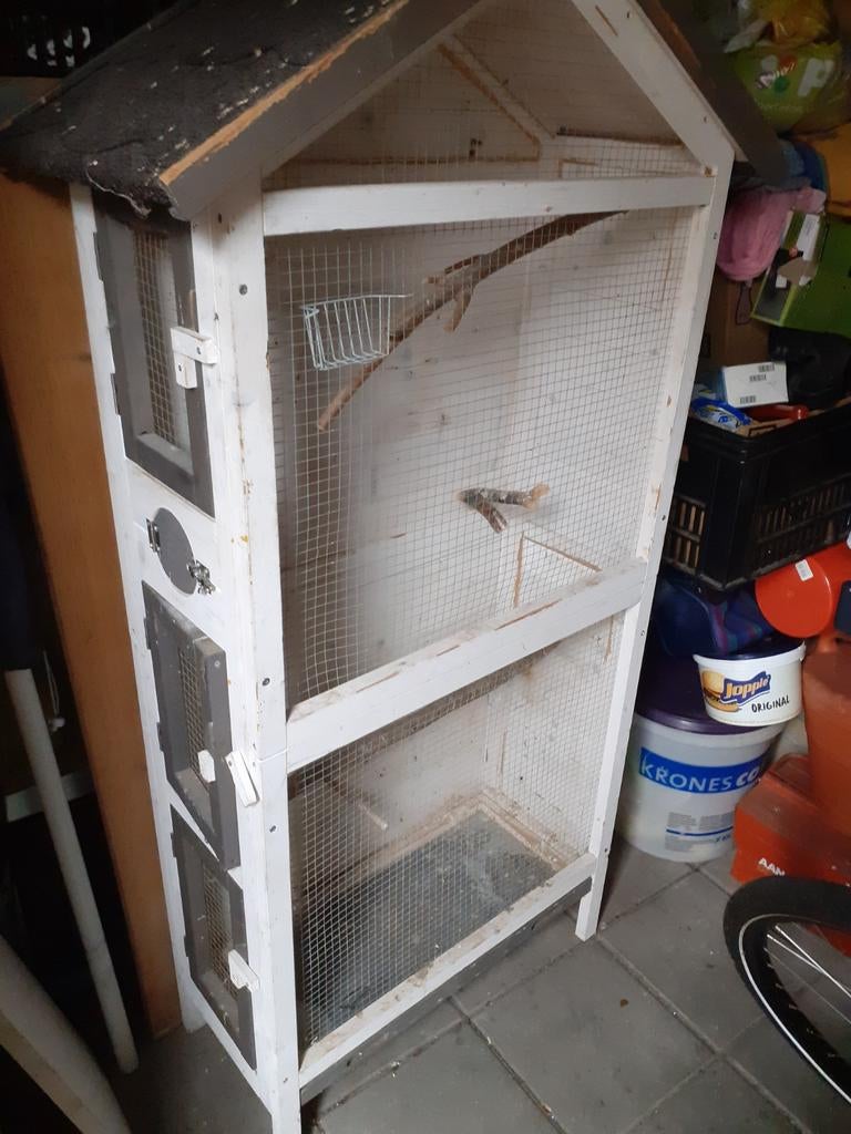 Vogelkooi 1.50 hoog 70cm bren 22 diep, Dieren en Toebehoren, Vogels | Hokken en Kooien, Ophalen of Verzenden, Metaal, Vogelkooi