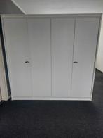 Witte kledingkast hang/leg, Ophalen, Gebruikt, 200 cm of meer, Met hangruimte