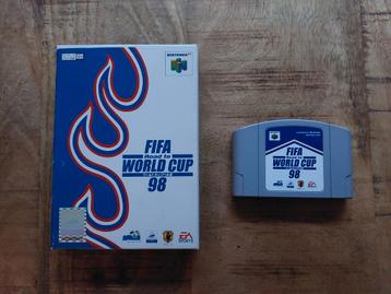 FIFA  Road to WORLD CUP 98 voor de Japanse Nintendo 64 beschikbaar voor biedingen