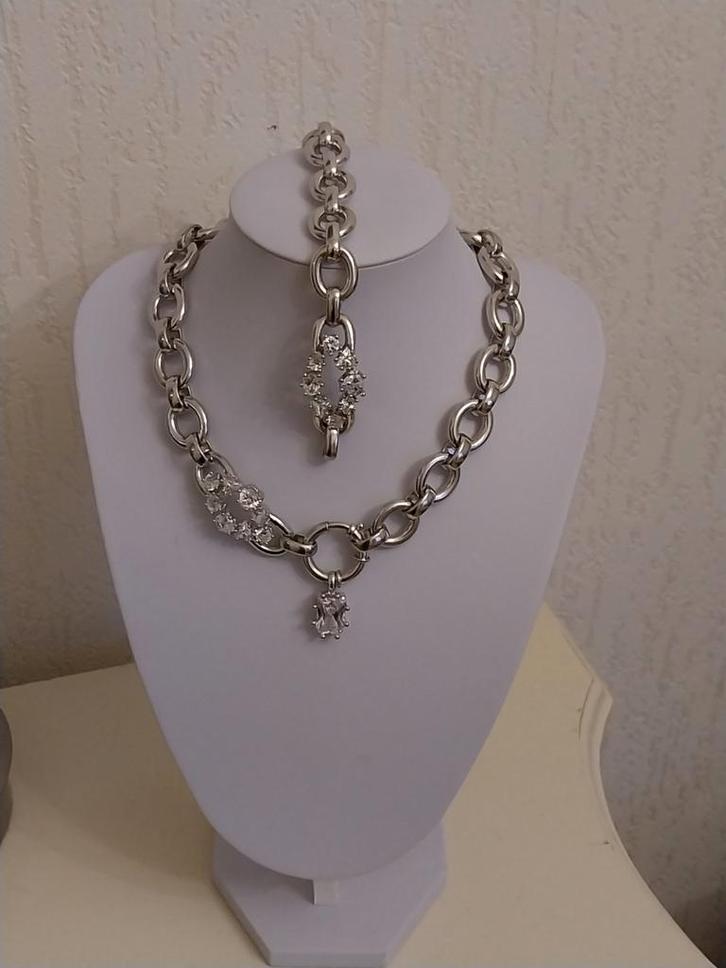 Prachtige vintage zilveren 925 sieraden set van Otazu., Sieraden, Tassen en Uiterlijk, Kettingen, Zo goed als nieuw, Zilver, Zilver