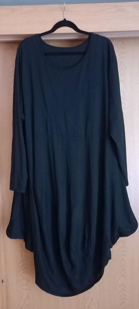 Builen jurk Made in Italy zwart mt2 zgan, Kleding | Dames, Grote Maten, Zo goed als nieuw, Jurk, Zwart, Verzenden